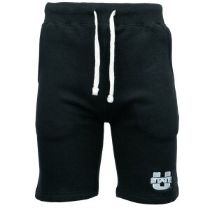 U-State Black Fleece-Lined Shorts Men's